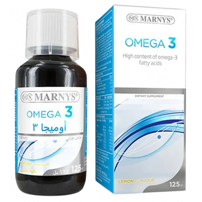 MARNYS ® OMEGA 3 DIETARY SUPPLEMENT LEMON FLAVOR 125 ML MARNYS ® OMEGA 3 DIETARY SUPPLEMENT LEMON FLAVOR 125 ML